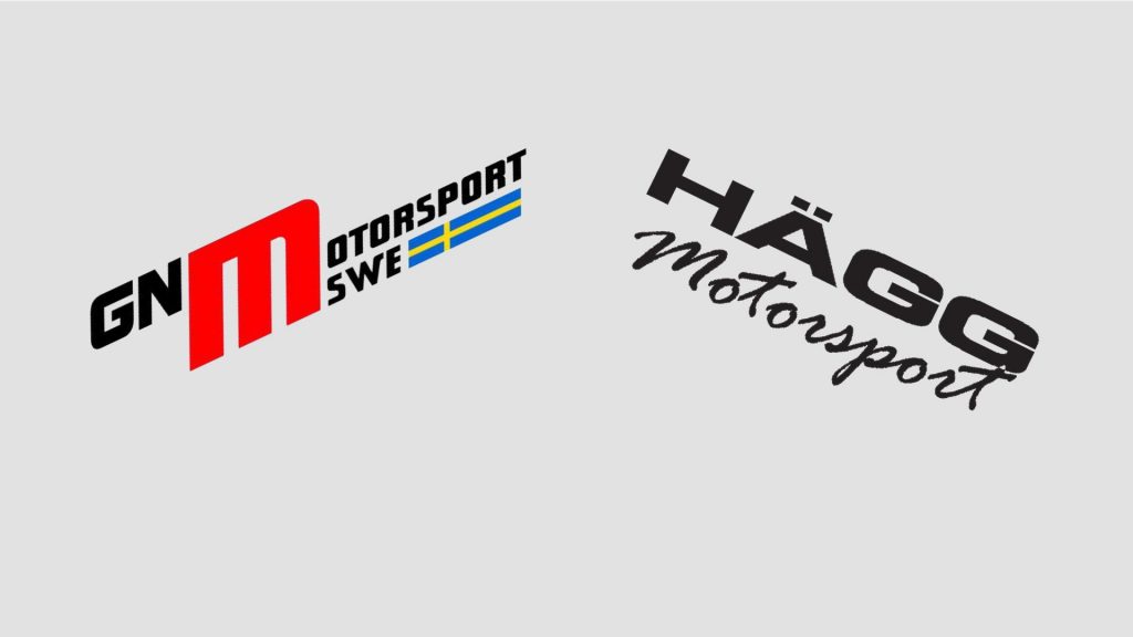 logotyper gn motorsport och hägg motorsport